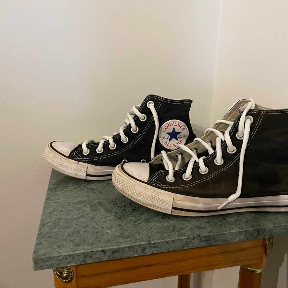 Converse Black and White High-Tops